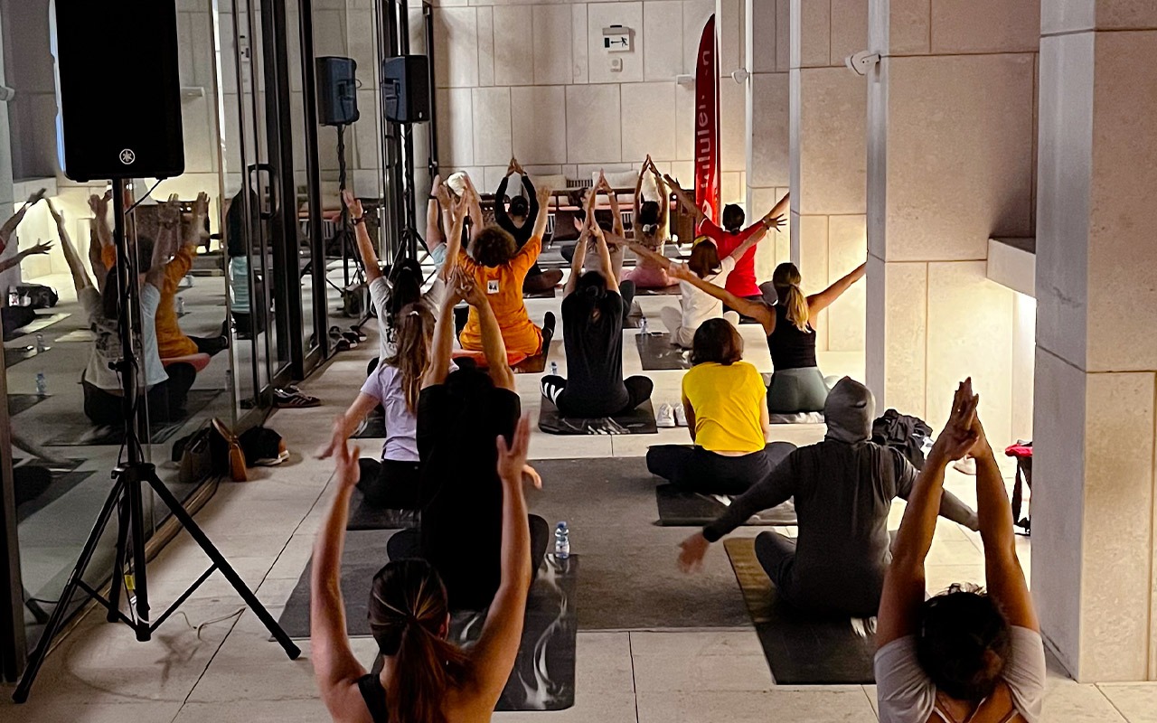 Yoga Session at M7 Terrace